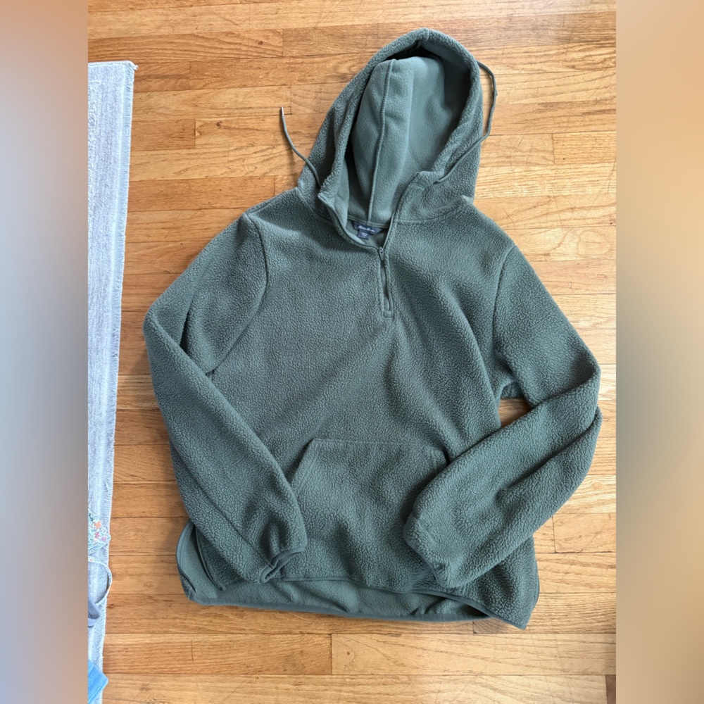 Eddie Bauer Green Fleece Hoodie